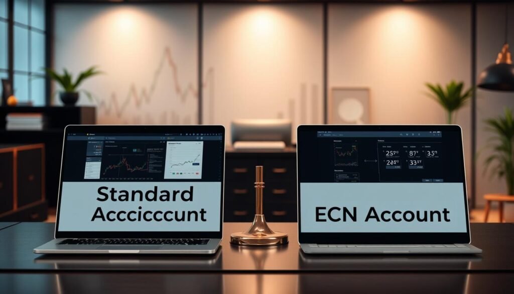 เปรียบเทียบบัญชี Standard และ ECN